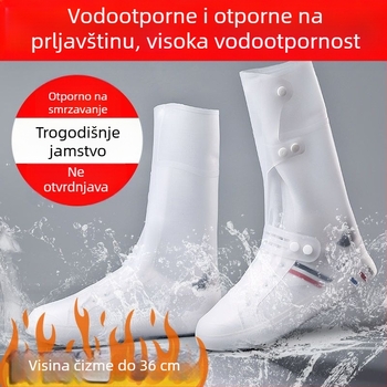 Vodootporne navlake za cipele za muškarce, žene i djecu; visoki otvor, debeli, protuklizni i otporni na habanje za kišne čizme.