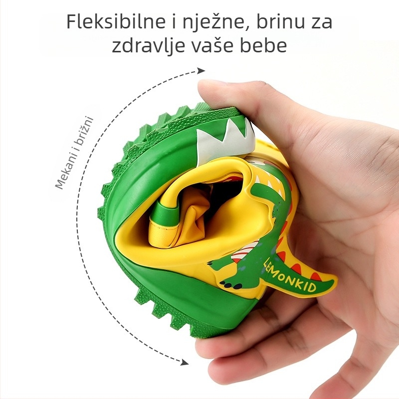 Lemonkid dječje gumene čizme za kišu s crtanim uzorkom, vodootporne, protuklizne, srednje visine, za djecu 7–12 godina