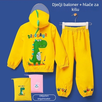 Set kišnog odijela za djecu 3–7 godina s hlačama za kišu, unisex, za igru na otvorenom, potpuno vodootporno