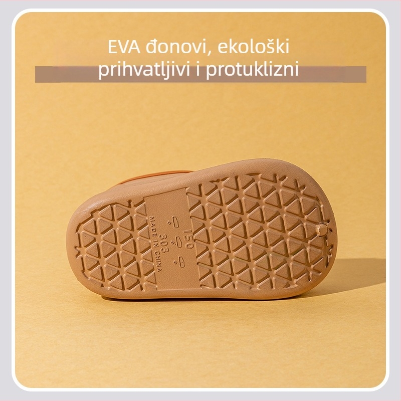 Kapibara dječje kišne čizme, unisex, EVA gornji dio, protuklizna mekana potplat, niski pet 1–3 cm, srednja visina cijevi, za dob 1–12 godina