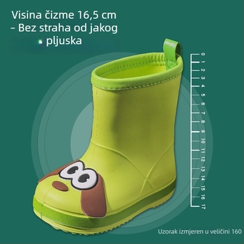 2026 Dječje kišne čizme do sredine potkoljenice, vodootporne, s crtani motivom, za dječake i djevojčice