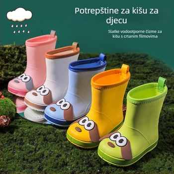 2026 Dječje kišne čizme do sredine potkoljenice, vodootporne, s crtani motivom, za dječake i djevojčice