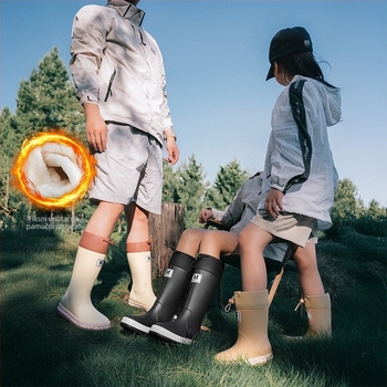 Kišne čizme za odrasle, gornji dio od PVC-a, srednja visina čizme, ravna potplata, vodootporne