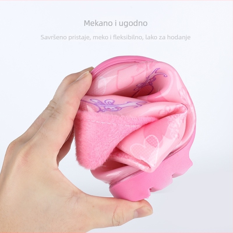 Dječje kišne čizme – vodootporne, protuklizne, tople, PVC gornji dio i potplat, prugasti uzorak