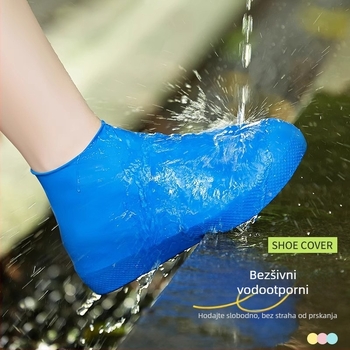 Lateksne zaštitne navlake za cipele (Materijal: Latex; Jednokratne: Da; Otisnuti logotip: Da; Stil: Minimalistički)