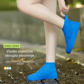 Lateksne zaštitne navlake za cipele (Materijal: Latex; Jednokratne: Da; Otisnuti logotip: Da; Stil: Minimalistički)