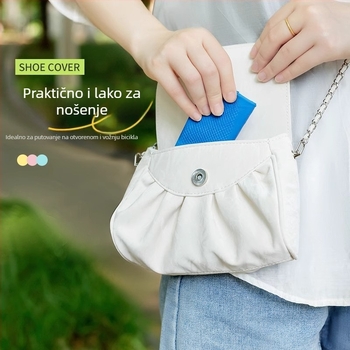 Lateksne zaštitne navlake za cipele (Materijal: Latex; Jednokratne: Da; Otisnuti logotip: Da; Stil: Minimalistički)