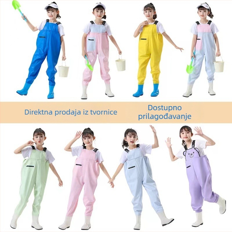 Dječji vodootporni jednobojni kostim za igre u vodi – brzo suši, prozračan, otporan na vjetar, otporan na habanje