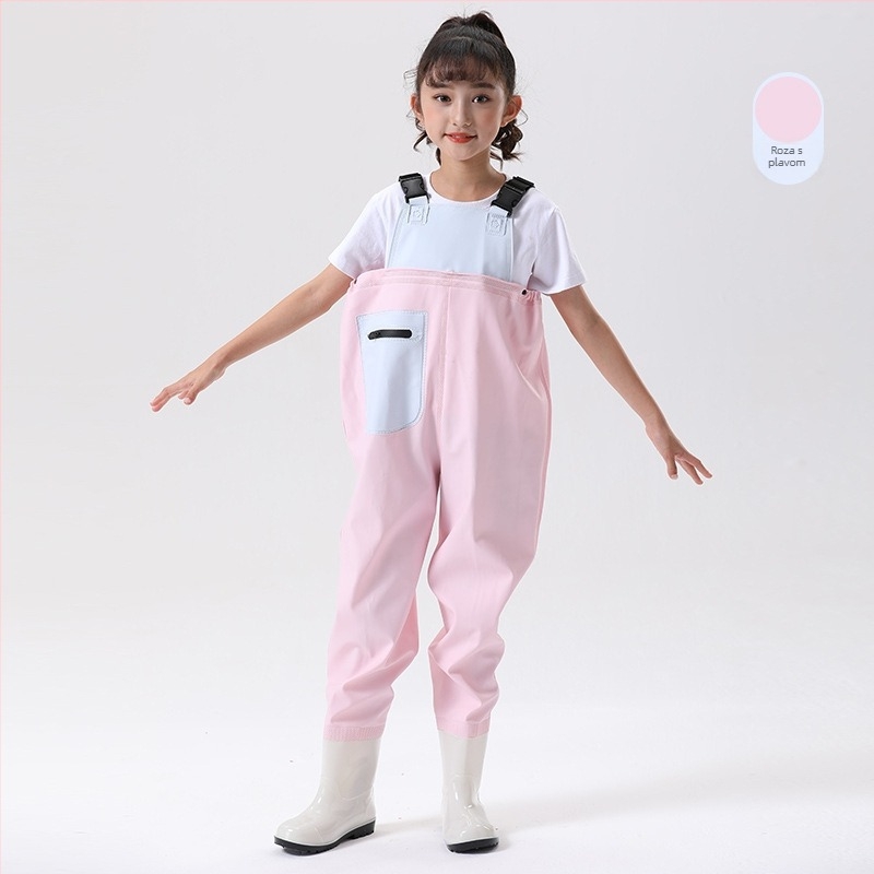 Dječji vodootporni jednobojni kostim za igre u vodi – brzo suši, prozračan, otporan na vjetar, otporan na habanje