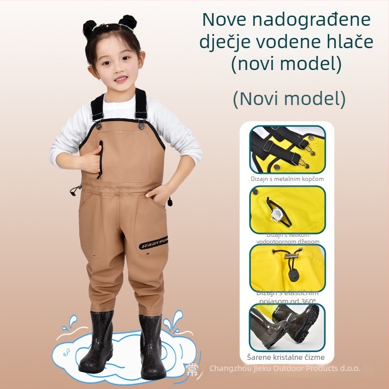 Dječje vodene hlače za igru na plaži i moru, PVC tkanina, prozračan, vodootporan, otporan na vjetar, unisex, pogodno za sve sezone