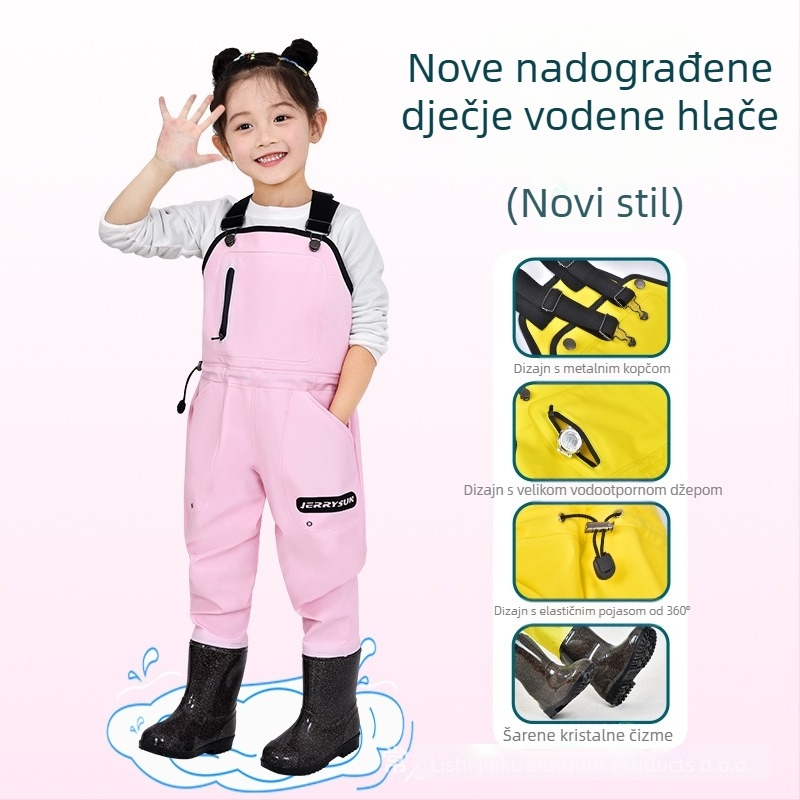 Dječje vodene hlače za igru na plaži i moru, PVC tkanina, prozračan, vodootporan, otporan na vjetar, unisex, pogodno za sve sezone