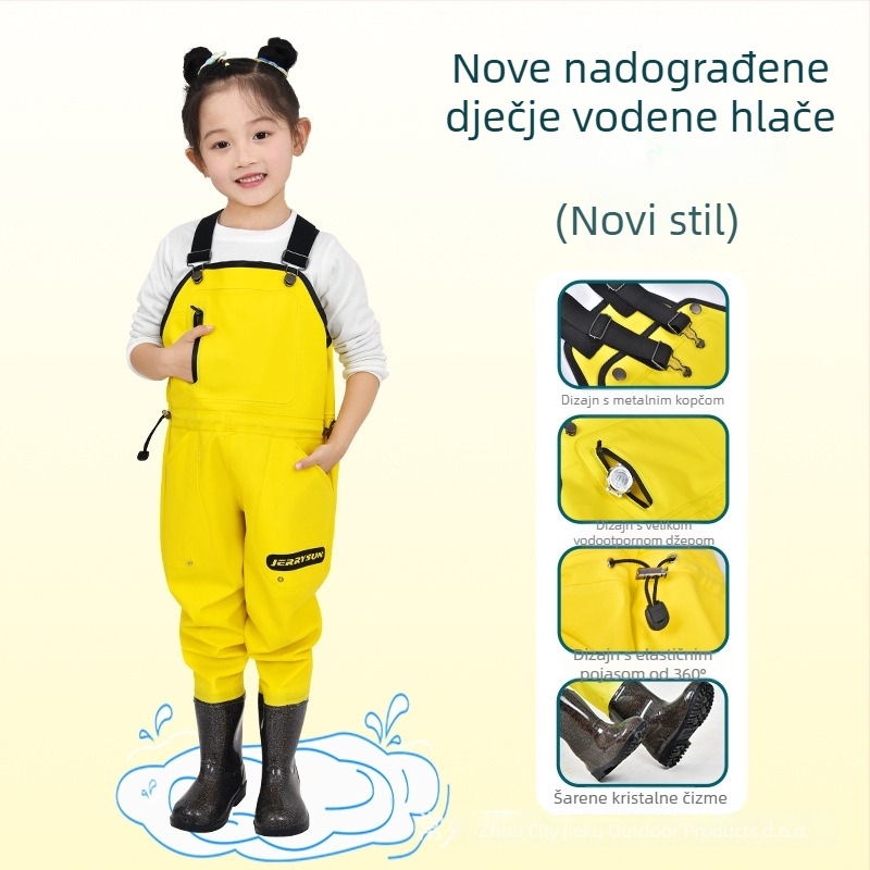 Dječje vodene hlače za igru na plaži i moru, PVC tkanina, prozračan, vodootporan, otporan na vjetar, unisex, pogodno za sve sezone