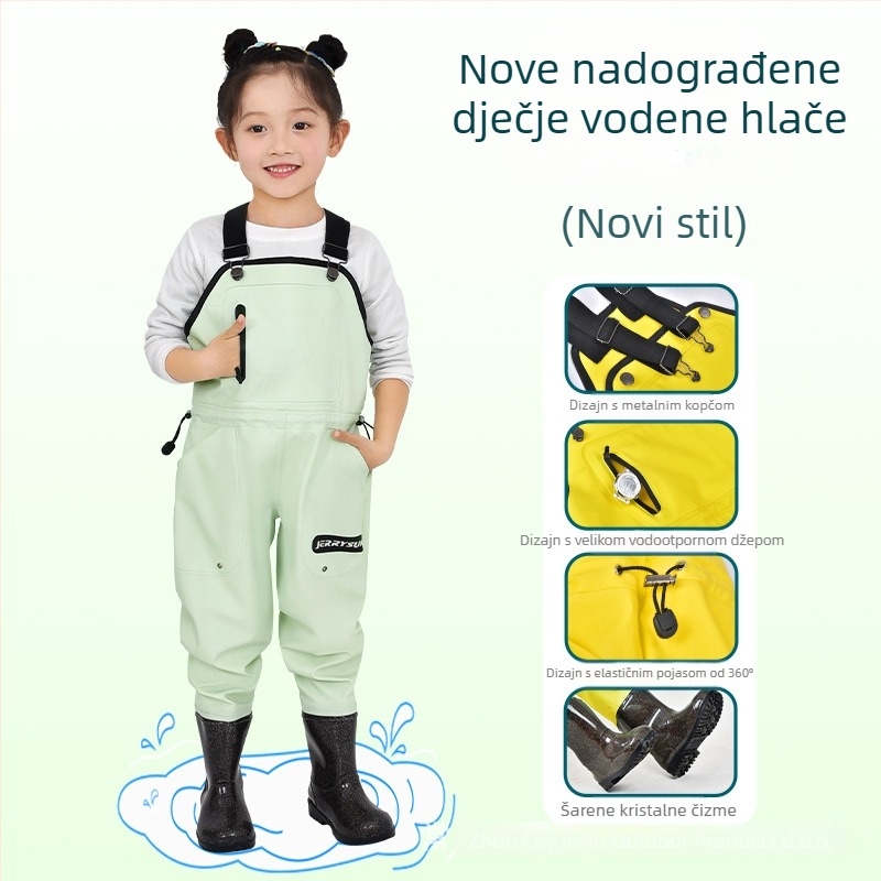 Dječje vodene hlače za igru na plaži i moru, PVC tkanina, prozračan, vodootporan, otporan na vjetar, unisex, pogodno za sve sezone