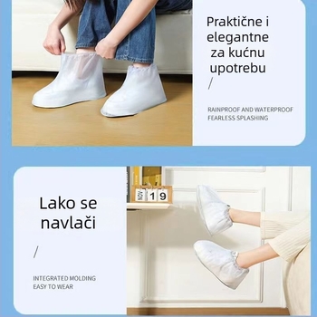 Debljane jednokratne PVC navlake za kišne cipele za muškarce, žene, odrasle i djecu — unutarnja i vanjska uporaba, prijenosne