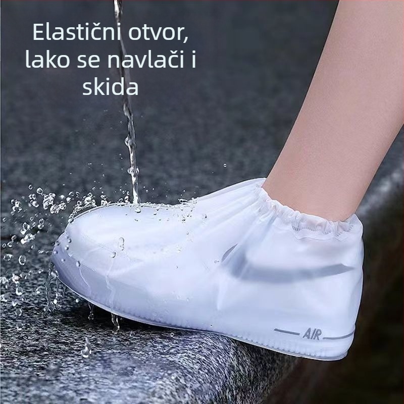 Debljane jednokratne PVC navlake za kišne cipele za muškarce, žene, odrasle i djecu — unutarnja i vanjska uporaba, prijenosne