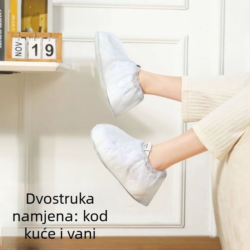 Debljane jednokratne PVC navlake za kišne cipele za muškarce, žene, odrasle i djecu — unutarnja i vanjska uporaba, prijenosne