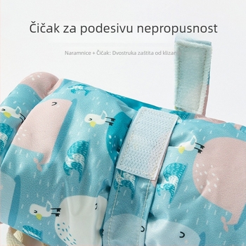 Dječje zimske čizme s toplom podstavom, vodootporne, visoke s mekanom potplatom