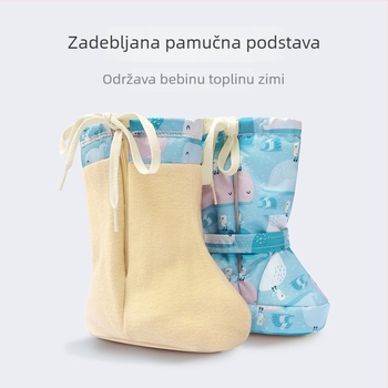 Dječje zimske čizme s toplom podstavom, vodootporne, visoke s mekanom potplatom
