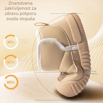 Dječje zimske čizme za djevojčice s fleec podstavom, tople, s mekom protukliznim potplatom za hodanje