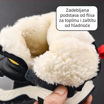 Jiajiali 2025 Djeca zimske čizme za snijeg s izolacijom - vodootporan gornji dio od mikrovlakana, topla visoka obuća