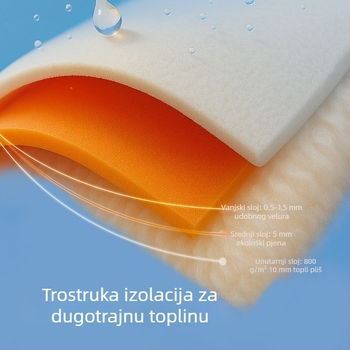 Babala unisex dječje čizme do gležnja, gornji dio od suedea, potplat od gume i plastike, za dob 1-6 godina, zimski svakodnevni stil, 2025