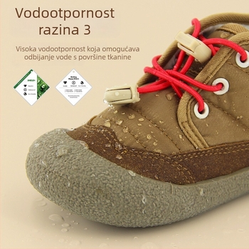Topstar Dječje zimske cipele s gornjim dijelom od tkanine i sintetičke kože, potplat TPR, zatvarač na Velcro, za djecu od 4–6 godina, jesen 2025