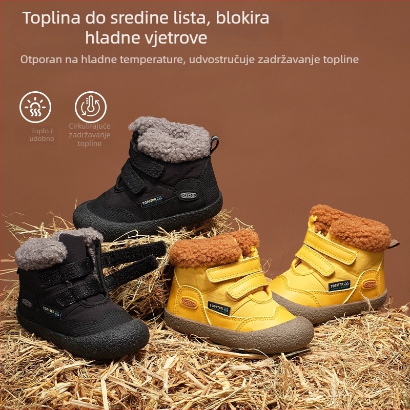 Topstar dječje čizme za snijeg s fleecem – kratke, visoke zimske čizme za djecu, tople i vodootporne