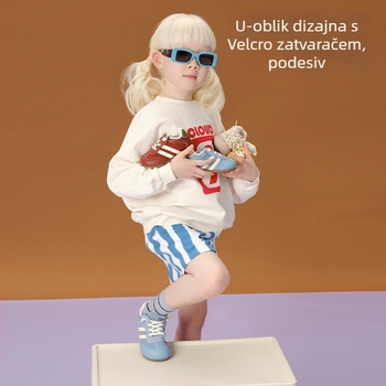 Topstar Jesen 2025 dječje sportske tenisice s Velcro kopčom, Canvas gornji dio, TPR potplat, unisex