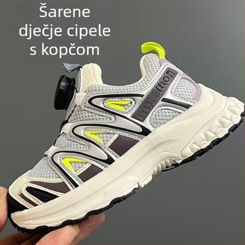Dječje tenisice Dad Shoes s 3D rotirajućom kopčom – prozračni gornji dio PU+ mreža, EVA potplat, sve-sezone vanjske tenisice za dječake i djevojčice