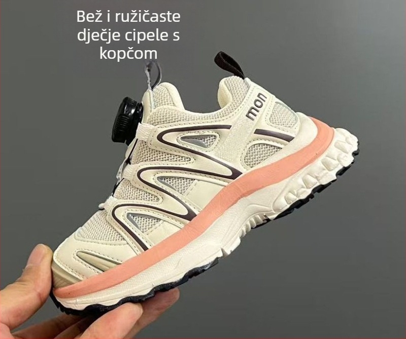 Dječje tenisice Dad Shoes s 3D rotirajućom kopčom – prozračni gornji dio PU+ mreža, EVA potplat, sve-sezone vanjske tenisice za dječake i djevojčice
