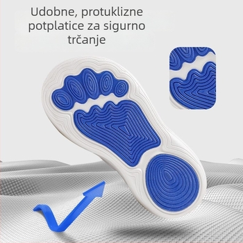 Mark Huafei tenisice s debelim potplatom, mrežasti gornji dio, Velcro zatvarač, niski profil, EVA ulošak