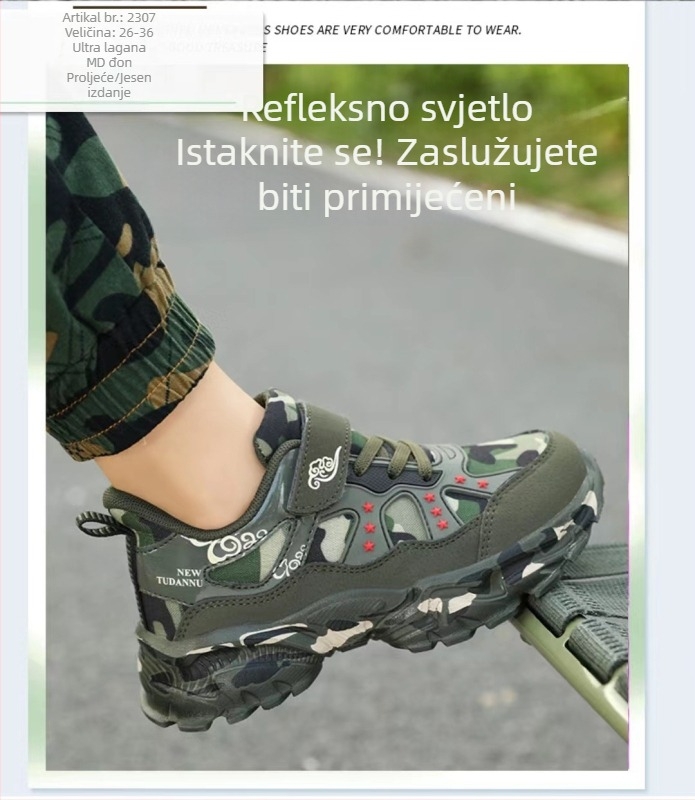 Tudano dječje trkaće tenisice - uzrast 7–12 godina, gornji dio otporan na ljuskanje i hidrolizu