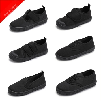 Dječje unutarnje tenisice s Velcro zatvaračem — platneni gornji dio, plastična potplat, EVA ulošak, protuklizne, unisex