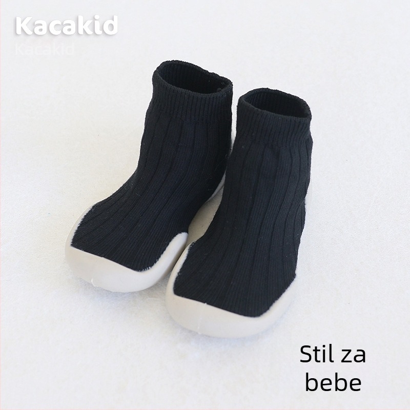 Dječje cipele s protukliznom za unutarnju upotrebu, cipele za vanjsku upotrebu s gumom i podne čarape