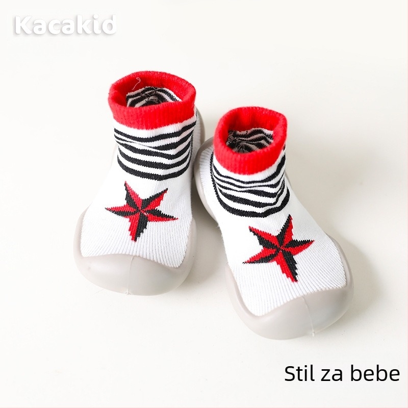 Dječje cipele s protukliznom za unutarnju upotrebu, cipele za vanjsku upotrebu s gumom i podne čarape
