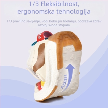 Cipelice za bebe 0–3 godine, topla fleece podstava, protuklizna meka potplat, niski vrh, Velcro zatvarač, uzorak crtani