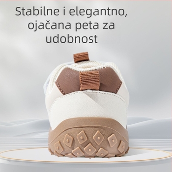 Bramiller Hodajuće cipele za bebe 12–36 mjeseci – mikrovlaknen koža, protuklizno, Velcro zatvaranje, casual stil