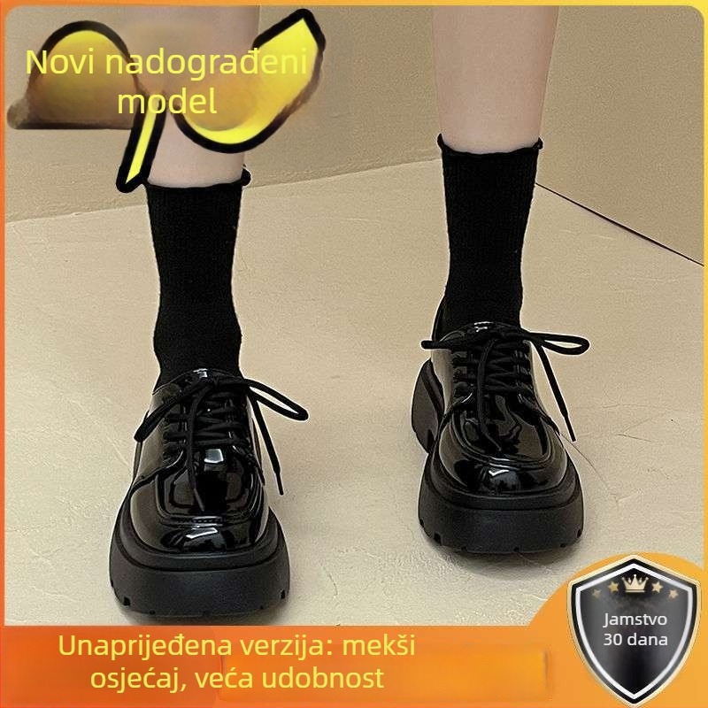 Ženske Mary Jane cipele s visokim petom iznad 8 cm, PU gornji dio, gumeni đon, vezanje