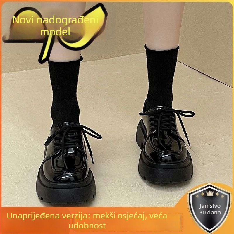 Ženske Mary Jane cipele s visokim petom iznad 8 cm, PU gornji dio, gumeni đon, vezanje