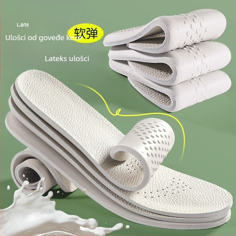 Uložak za cipele od teleće kože i lateksa, model P403, cijeli ulošak, unisex, za sve sezone