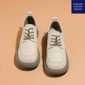 Ženske loafers s okruglim vrhom, PU gornji dio, gumeni potplat, niski pet 1-3 cm, nizak profil