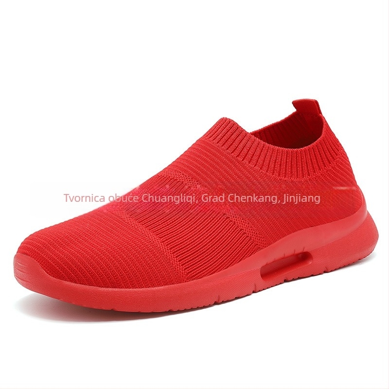 Prozračne mrežaste tenisice tip čarape, zaobljeni vrh, gumeni potplat, ravna peta, plitka otvor, minimalistički sportsko-casual stil