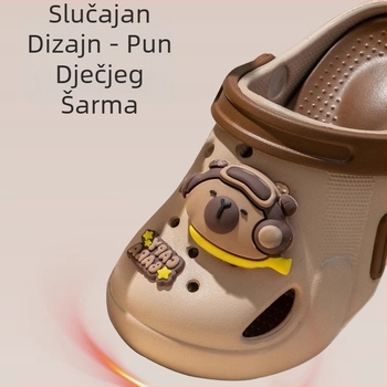 Unisex dječje sandale s motivom životinja, EVA gornji dio, EVA potplat, protuklizni