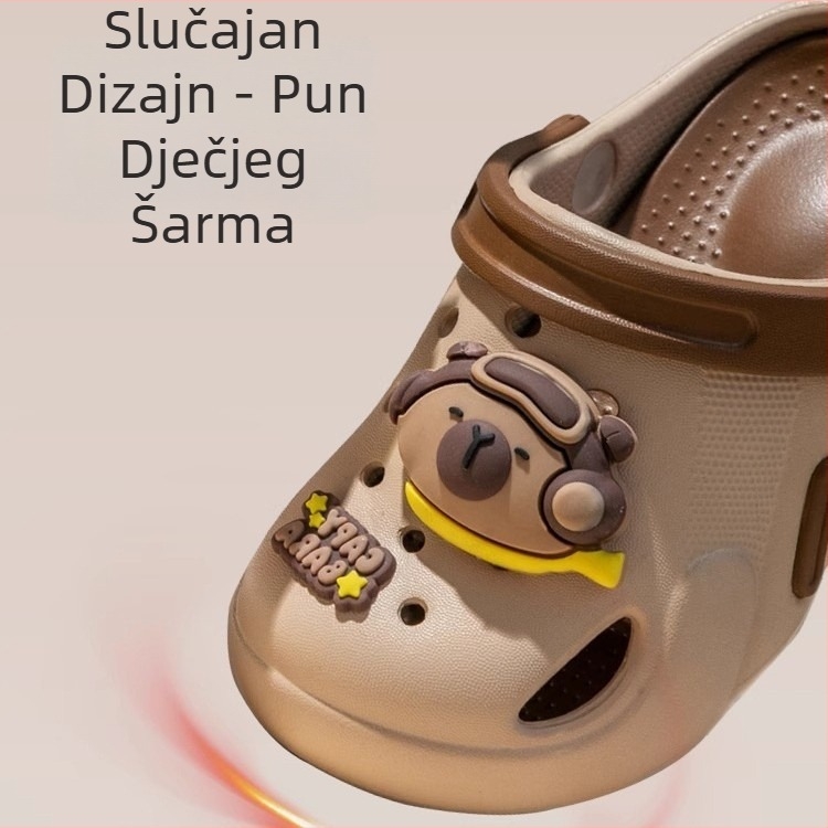 Unisex dječje sandale s motivom životinja, EVA gornji dio, EVA potplat, protuklizni