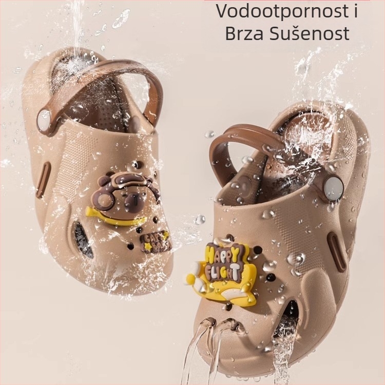 Unisex dječje sandale s motivom životinja, EVA gornji dio, EVA potplat, protuklizni