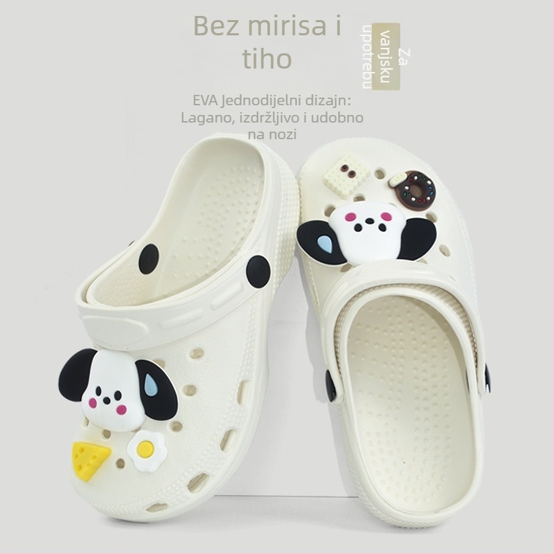 Cartoon DIY dodaci za dječje klogs cipele – EVA gornji dio, balon podloga, prozračne, za djecu 7–12 godina, unisex