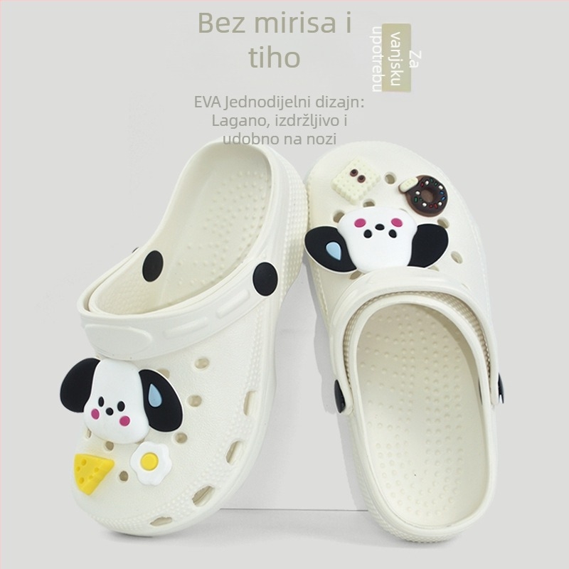 Cartoon DIY dodaci za dječje klogs cipele – EVA gornji dio, balon podloga, prozračne, za djecu 7–12 godina, unisex