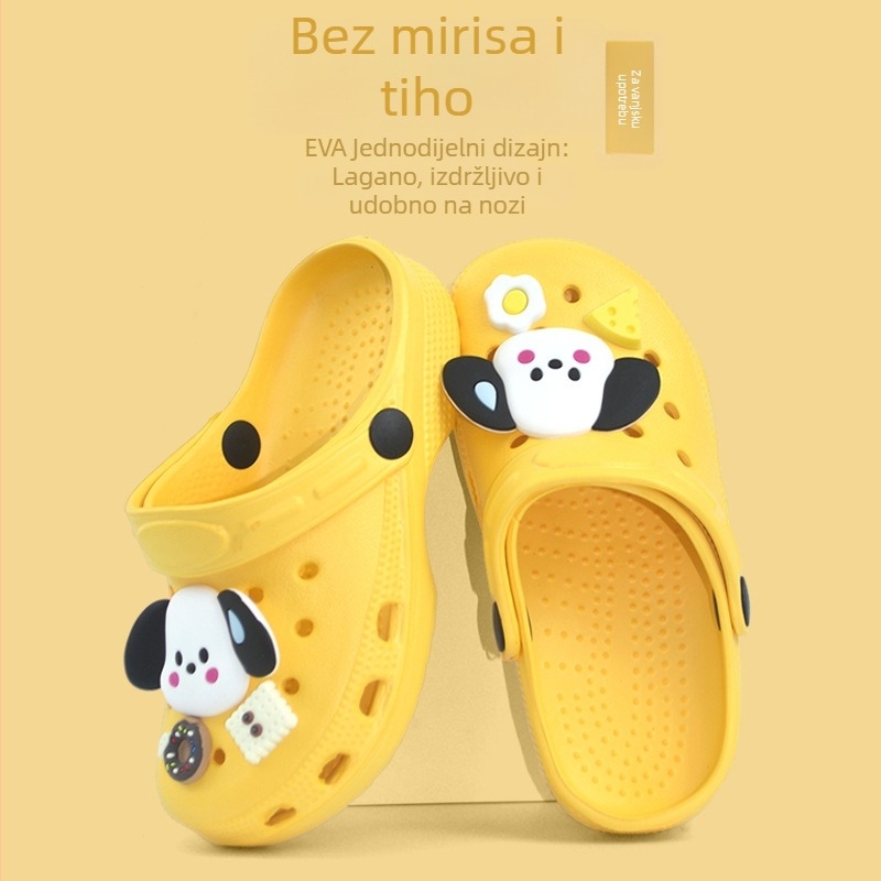 Cartoon DIY dodaci za dječje klogs cipele – EVA gornji dio, balon podloga, prozračne, za djecu 7–12 godina, unisex