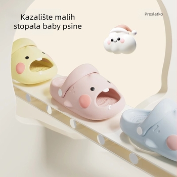 Dječje EVA sandale s dizajnom ajkule, protuklizne papuče za ljeto, unutarnje