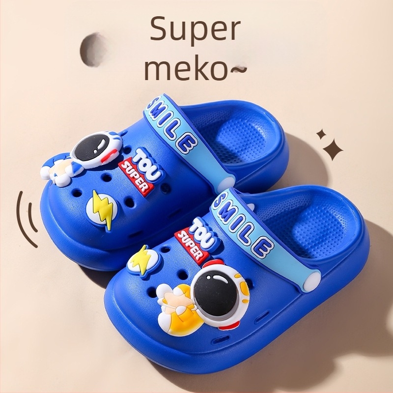 Nove EVA dječje sandale s rupicama za ljeto, Unisex, lagane, prozračne, s zatvorenim prstom, protuklizne, protiv mirisa, otporne na habanje